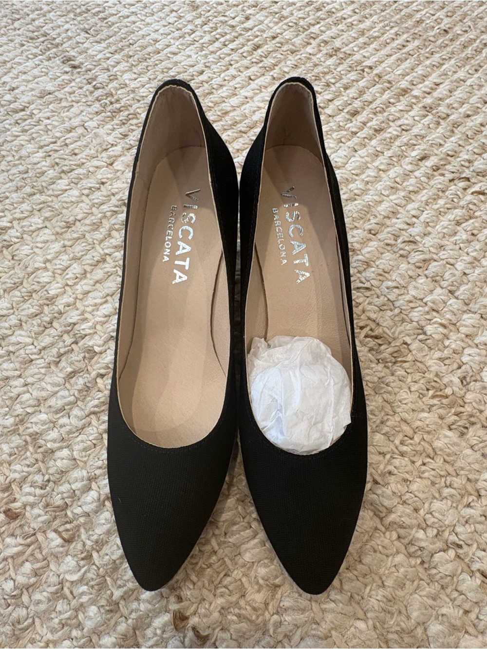 Viscata Barcelona Black Pointed Wedges